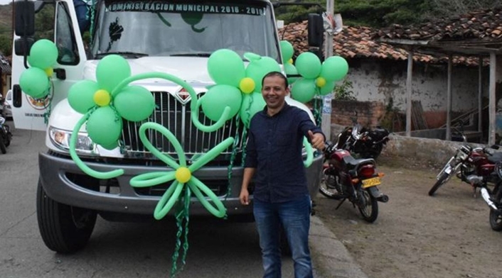 Carlos Ruber Mora, Alcalde del municipio de Sucre, Cauca Alcalde de Sucre, Cauca