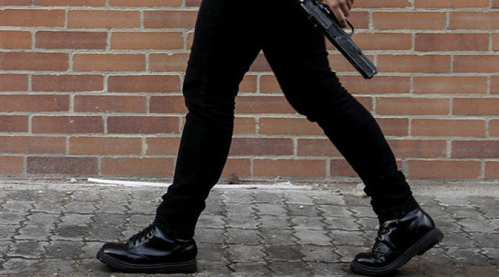Al ser capturado el sujeto, llevaba consigo el arma con el que se efectuó el crimen. Homicidio
