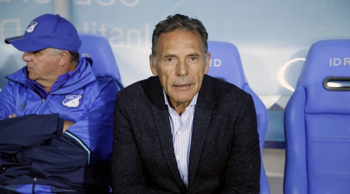 Miguel Russo, en el banco de Millonarios