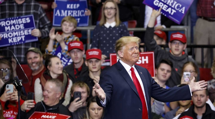 Donald Trump en campaña en elecciones legislativas