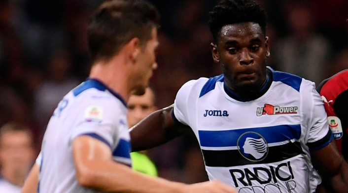 Duván Zapata anotó su primer gol con el Atalanta en el fútbol italiano