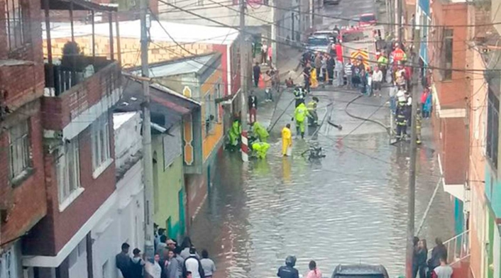 Habitantes del barrio las Mercedes fueron afectados por las inundaciones