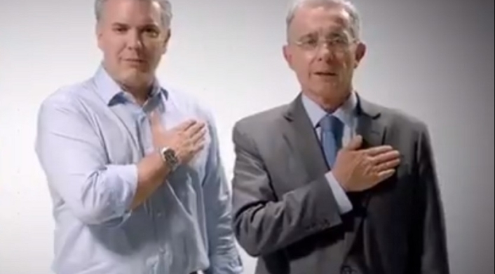 Iván Duque y Álvaro Uribe Vélez