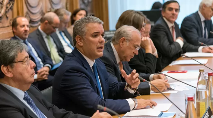 El presidente Iván Duque en París (Francia)