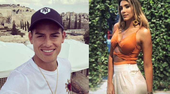 James Rodríguez y Daniela Ospina