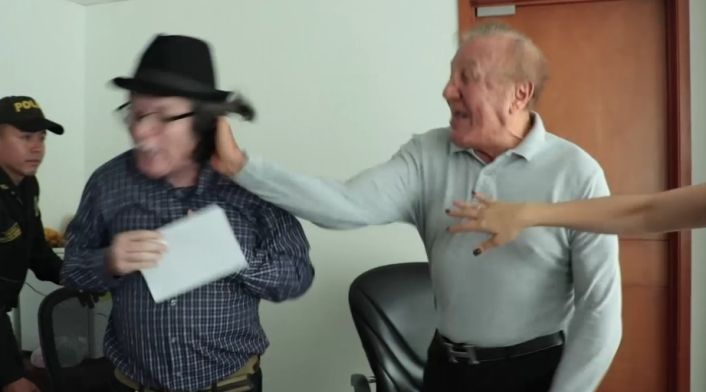 Este es el momento de la agresión ocurrida en noviembre de 2018.