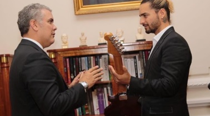 El paisa se reunió con el Presidente para hablar sobre proyectos de su fundación.