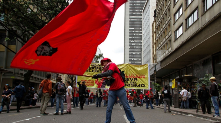 Marchas de centrales obreras en Bogotá Marchas de centrales obreras en Bogotá