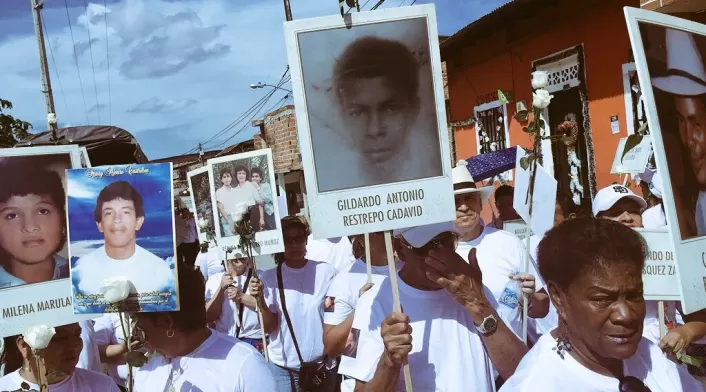 Sobrevivientes de la masacre de Segovia.