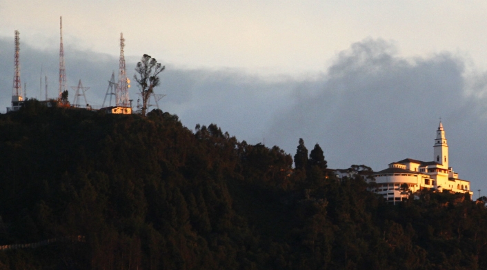 La vista que desde Monserrate se tiene de Bogotá es espectacular.