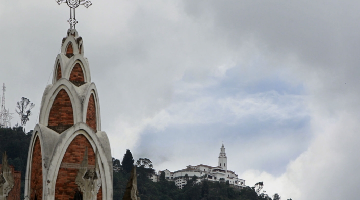 Monserrate, el lugar de más peregrinos de Bogotá.
