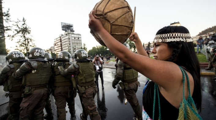 La muerte de un mapuche en Chile enfrentó a decenas de ciudadanos con las autoridades.