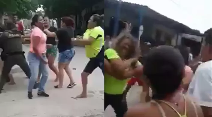 Pelea de mujeres en Barranquilla