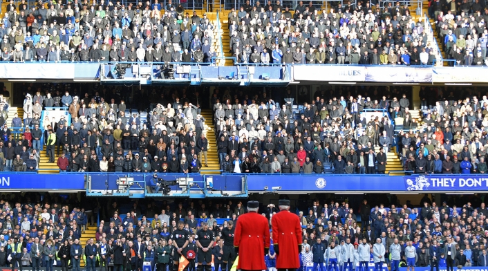 El denominado remembrance day en el Chelsea vs Everton