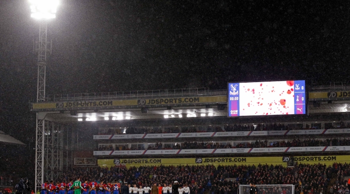 El denominado remembrance day en el Crystal Palace vs Tottenham
