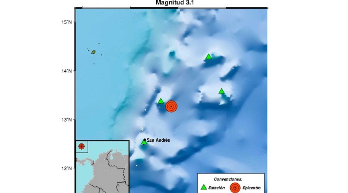 Sismos en San Andrés