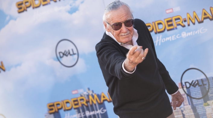 Stan Lee en la premier de Spider-Man: Homecoming Stan Lee en la premier de Spider-Man: Homecoming