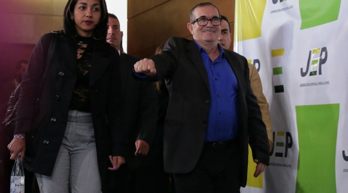 Así se presentó hace unos meses 'Timochenko' ante la JEP.