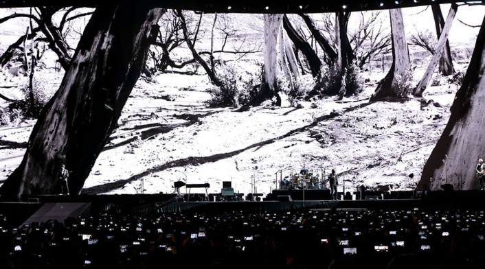 La banda irlandesa U2 se presentó en el estadio el Campín, en Bogotá, como parte de su gira Joshua Treeel, 8 de octubre de 2017
