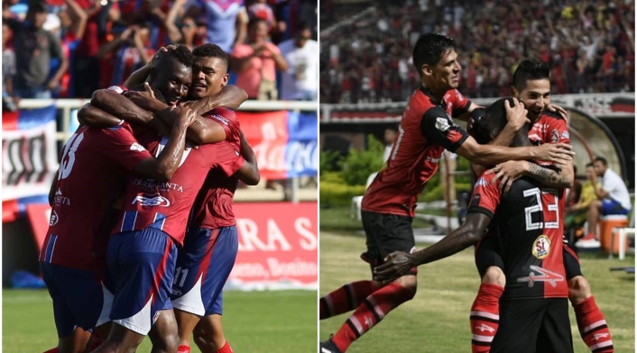 Jugadores de Unión Magdalena y Cúcuta Deportivo
