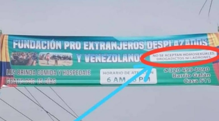 Esta polémica valla no tenía permiso de la Alcaldía de Bucaramanga. La orden de retirarla fue dada por el Personero de Bucaramanga.