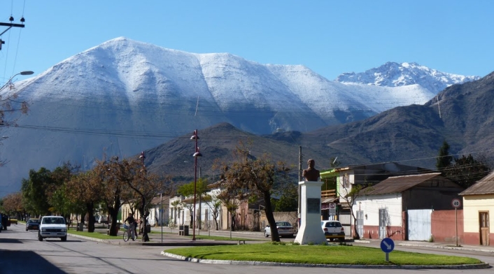 Panorámica de Vicuña, en Chile
