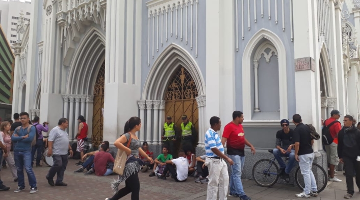 Estudiantes de Universidad del Valle se toman iglesia del centro de Cali