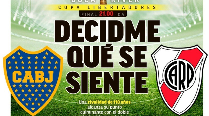 Portada de Marca España sobre el Superclásico Boca vs River