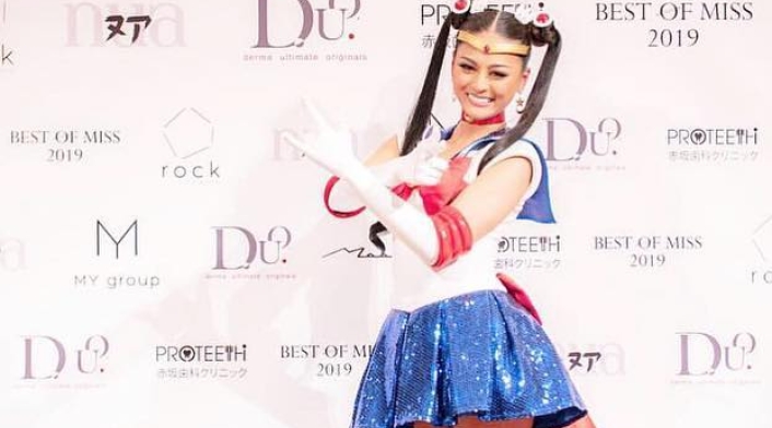 Yuumi Kato, miss Japón, le hace un homenaje a Sailor Moon Yuumi Kato, miss Japón, le hace un homenaje a Sailor Moon
