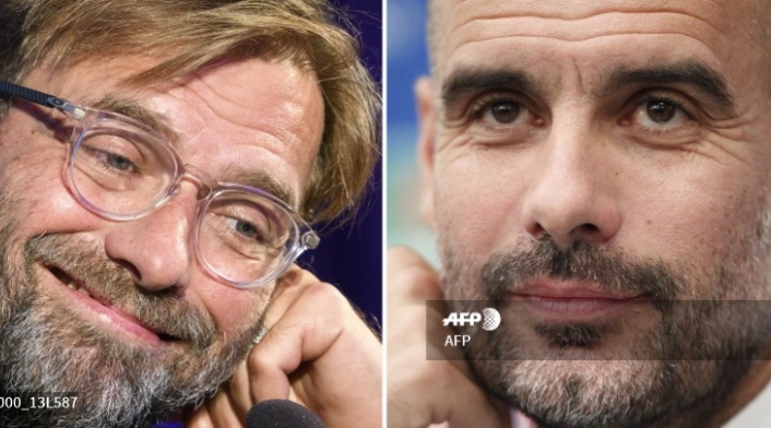 Los entrenadores Jurgen Klopp y Pep Guardiola Los entrenadores Jurgen Klopp y Pep Guardiola
