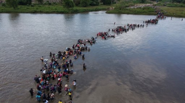 Migrantes salvadoreños