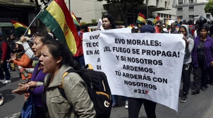 Protestas en Bolivia