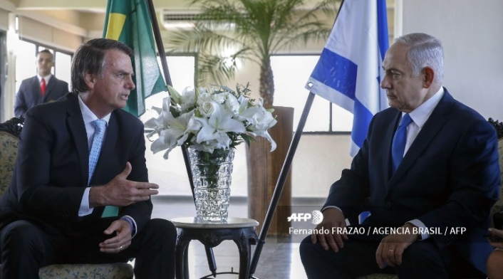Jair Bolsonaro junto a Benjamín Netanyahu Jair Bolsonaro junto a Benjamín Netanyahu