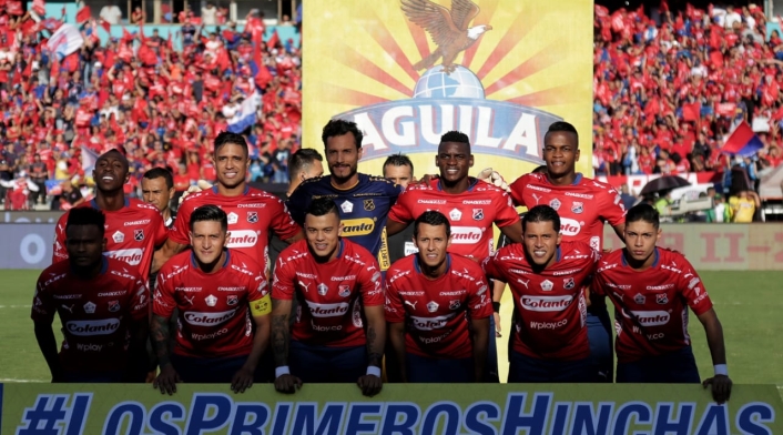 Formación del Independiente Medellín antes de la finalísima ante el Junior
