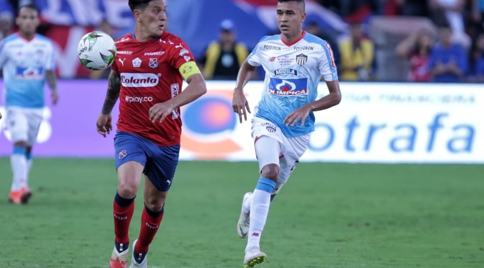 Germán Cano, un hombre incisivo para el Medellín en la final ante Junior