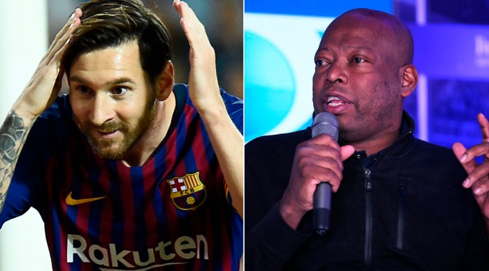Faustino Asprilla y la camisetra que le regaló Lionel Messi