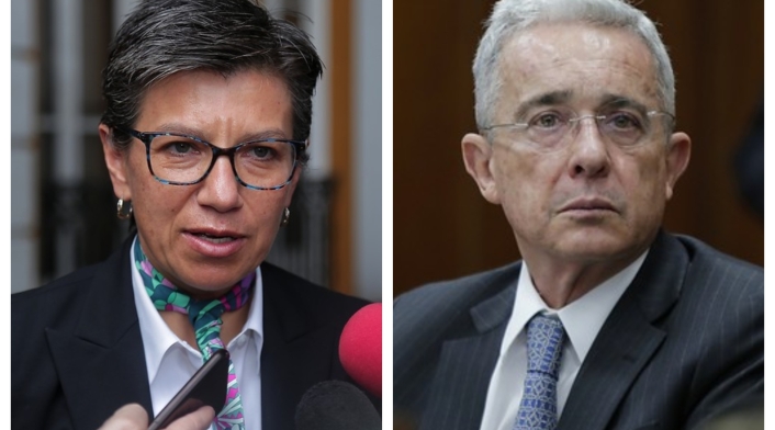 Claudia López y Álvaro Uribe Claudia López y Álvaro Uribe