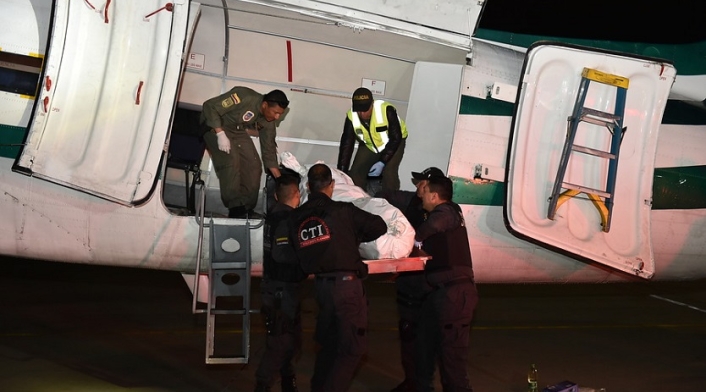 Cuerpos de "Guacho" y "Pitufín" Cuerpos de "Guacho" y "Pitufín"