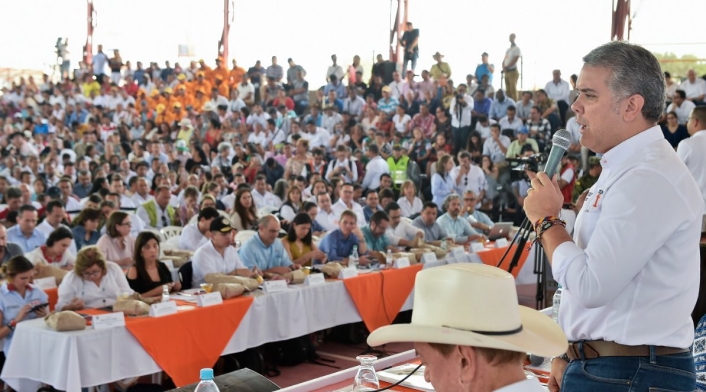 El presidente Iván Duque en San José del Guaviare El presidente Iván Duque en San José del Guaviare