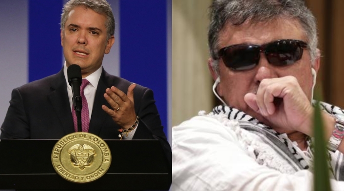 Iván Duque y Jesús Santrich El presidente IvánDuque estaría dispuesto a firmar la extradición de Santrich a Estados Unidos.