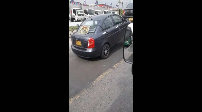 Imprudencia de grúa
