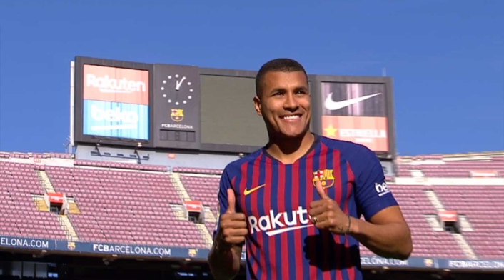 Jeison Murillo, luce la nueva camiseta del Barcelona Jeison Murillo, luce la nueva camiseta del Barcelona