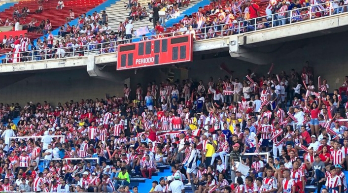 Celebración de hinchas del Junior tras lograr la octava estrella Celebración de hinchas del Junior tras lograr la octava estrella