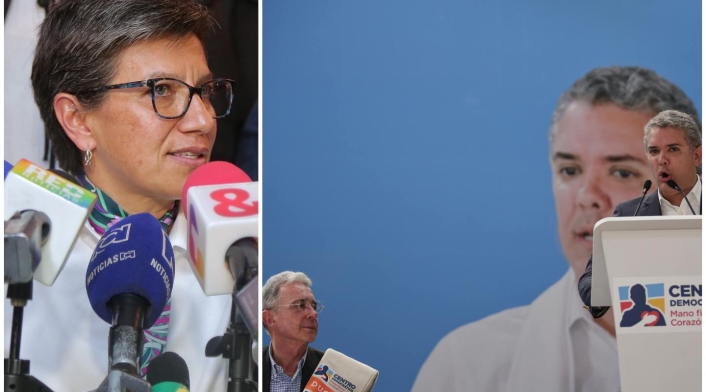 Claudia López e Iván Duque Claudia López e Iván Duque