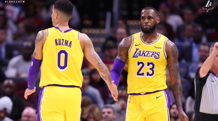 Kuzma y LeBron