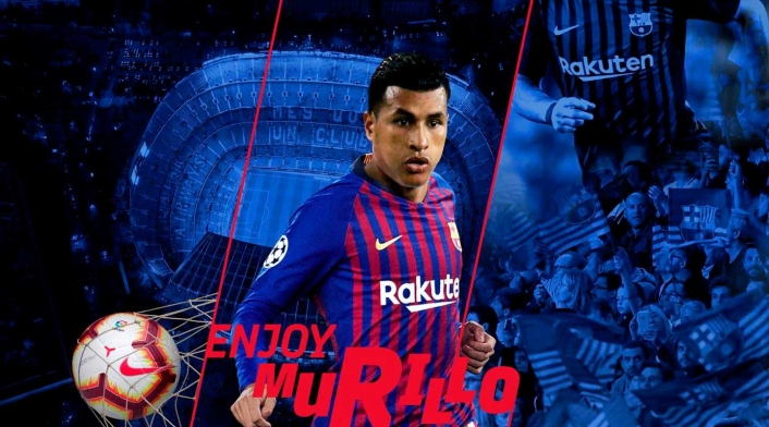 Jeison Murillo con el Barcelona Jeison Murillo con el Barcelona