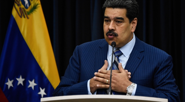 Nicolás Maduro, presidente de Venezuela, en Caracas