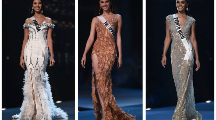 Miss Panamá, Miss Filipinas y Miss Puerto Rico en Miss Universo 2018
