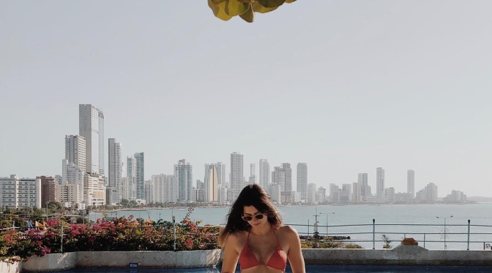 Paulina Vega Diep en vestido de baño Paulina Vega Diep en vestido de baño