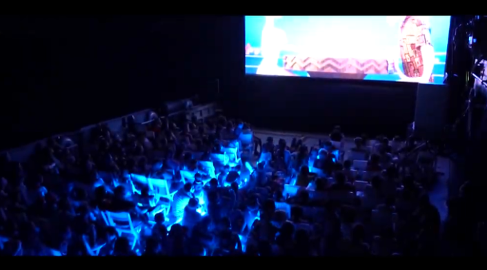 Sala de cine al aire libre